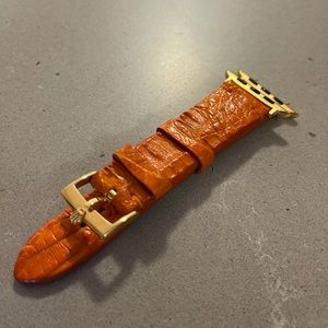 Tan Genuine Hornback Alligator Apple Watch Band